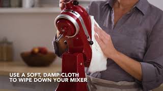 How to clean the KitchenAid tilt head stand mixer