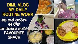 DIML Vlog / My Daily Routine Work / విధి రాత అంతేగా 