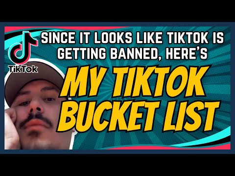 Since It Looks Like It's Getting Banned... Here's My Tiktok Bucket List