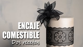 Encaje Comestible Casero | Dos Recetas Fáciles