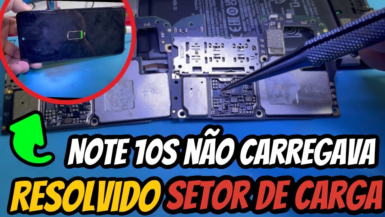 Xiaomi Redmi Note 10s Não liga não carrega ou carregando USB e piscando ao carregar | Como resolver