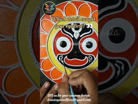 Jagannath Lipon Art Making ✨ | Odisha Traditional Hand craft Wall Decor 🎨