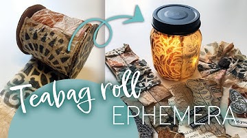 Teabag roll ephemera making