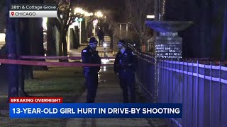 13-year-old girl hurt in drive-by shooting, Chicago police say