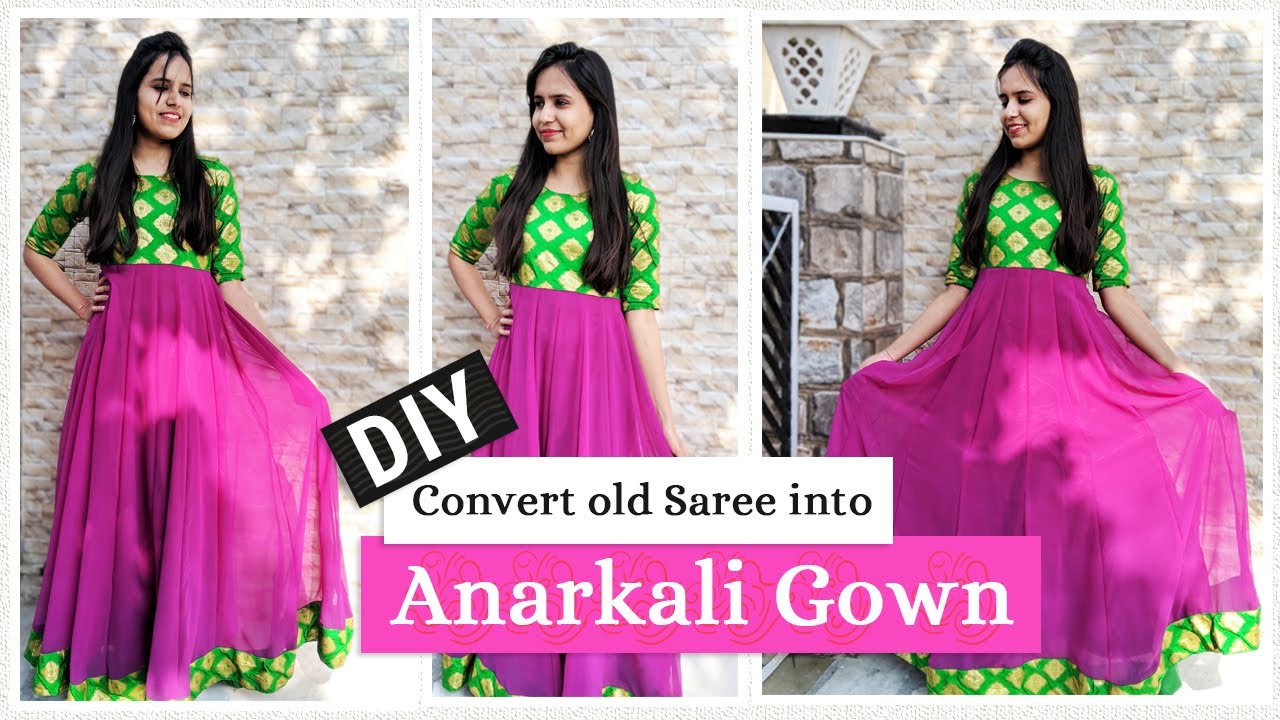 Anarkali dress with old saree - Vastrami Premier Boutique | Facebook