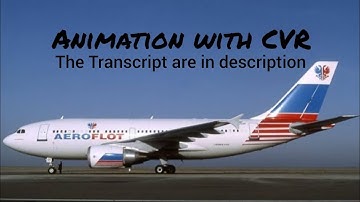 Aeroflot Flight 593 Crash || Animation with CVR. (Subtitles/CC On)