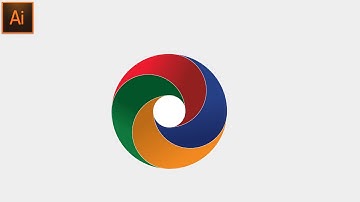 How to Design a Swirling Gradient Logo In Adobe Illustrator Tutorial