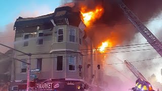 Camera 2 Full Video Of Newark 3rd Alarm Fire On Broadway 4-22-24