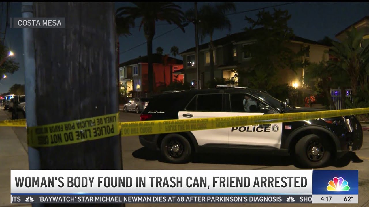 Woman's body found in trash can in Costa Mesa - YouTube