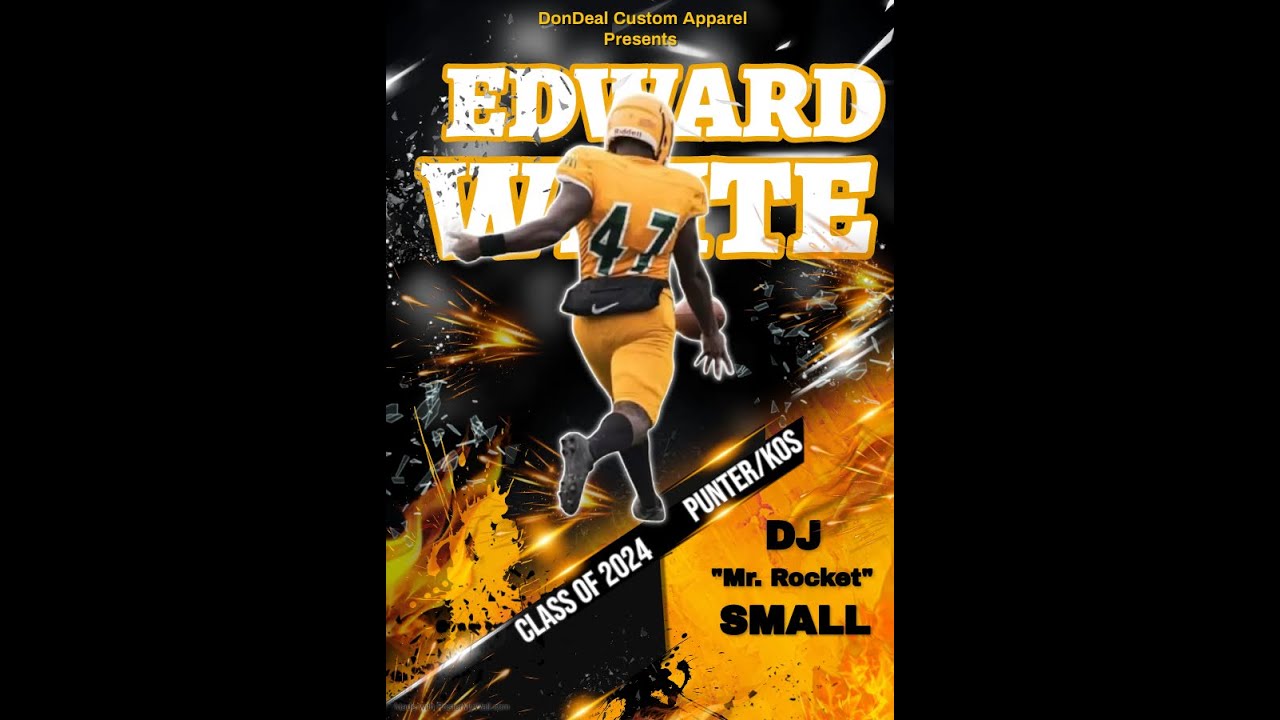 Donald Small Jr. Class of 2024 Varsity Football Senior Highlights Ed White High School Punter/Kicker