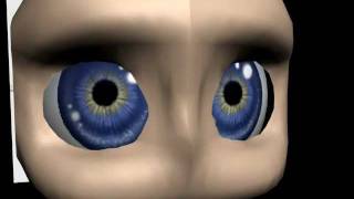 2nd Eye Test on new Chibi style anime head