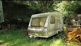 Found an abandoned caravan while exploring in Derbyshire, Uk