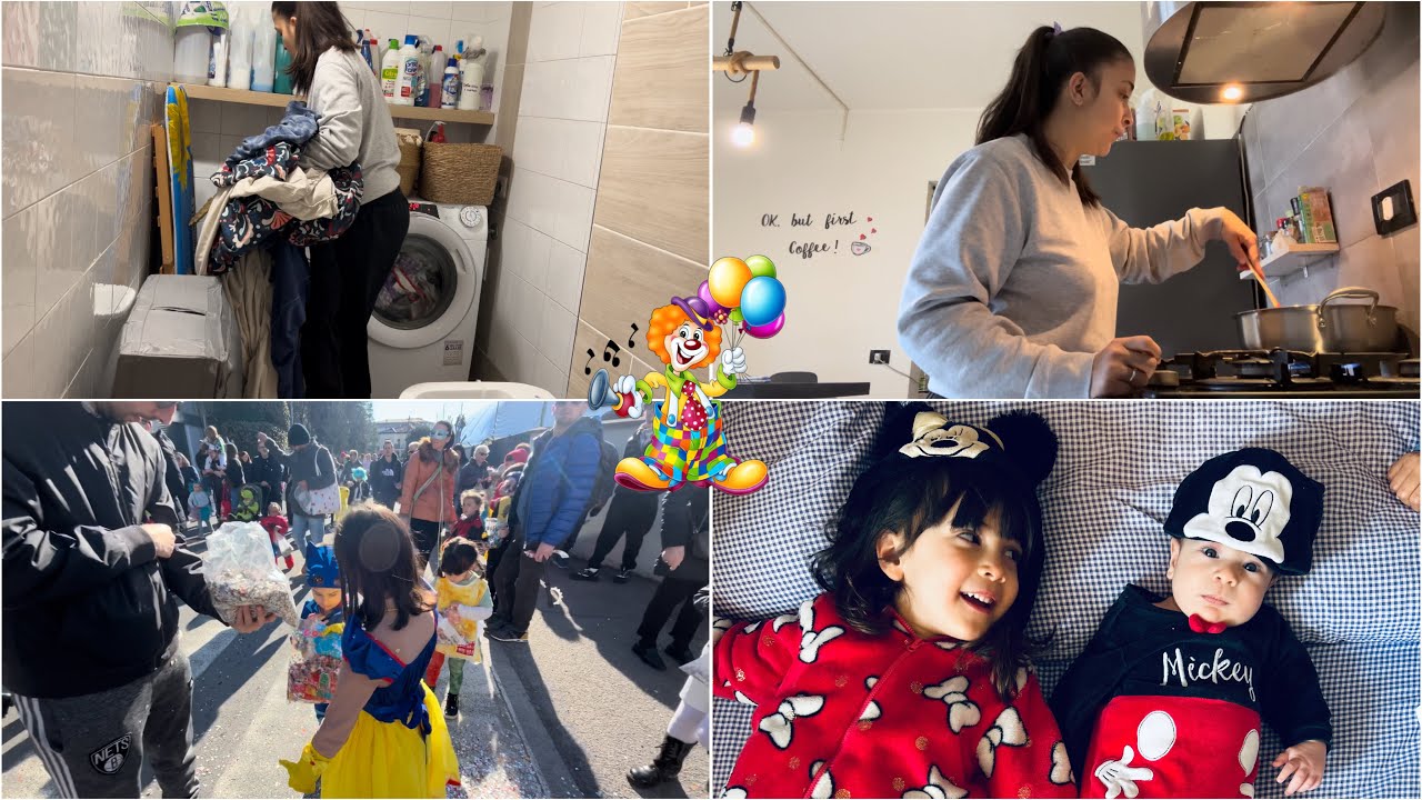 VLOG/ una giornata da MAMMA SINGLE 🤯 + carnevale 🎭