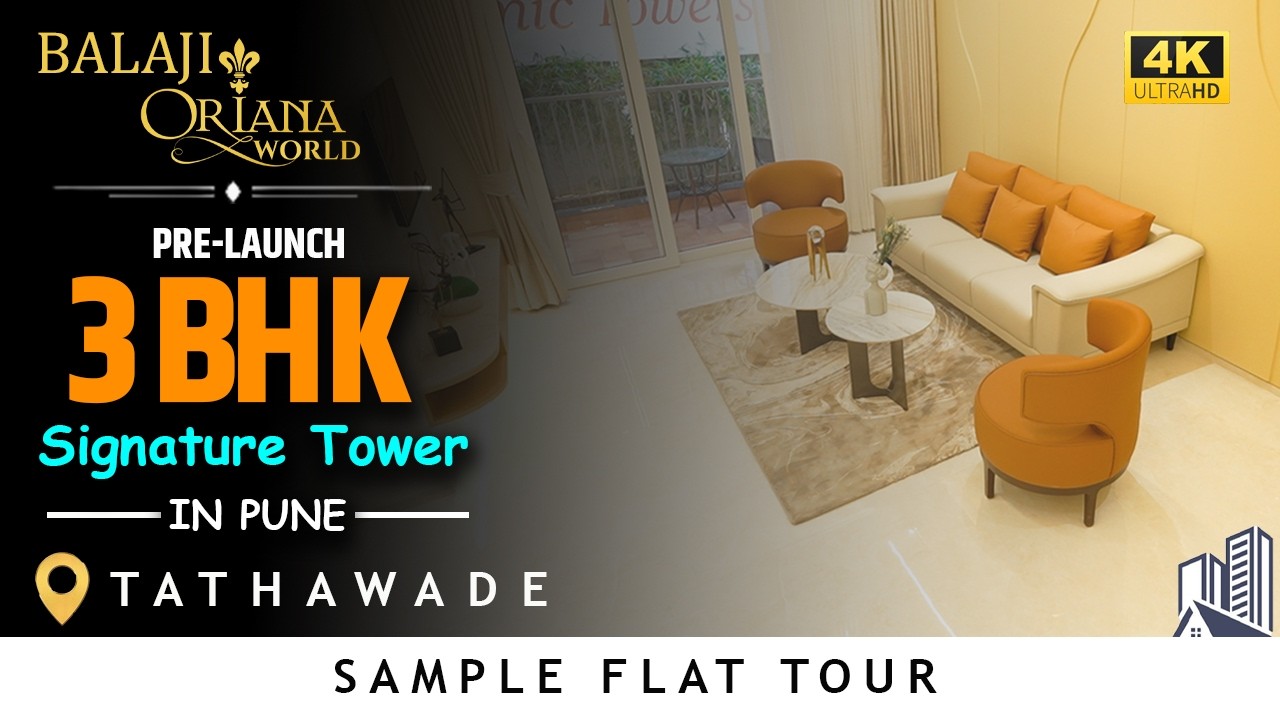 Balaji Oriana World Tathawade | Pre-Launch 3 BHK Flat | Flat Tour Video |📞8282827441