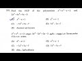 Find the HCF of the polynomials x^3 + x^2 - x + 2 and 2x^3 - 5x^2 + 5x - 2