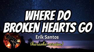 WHERE DO BROKEN HEARTS GO - ERIK SANTOS  (karaoke version)