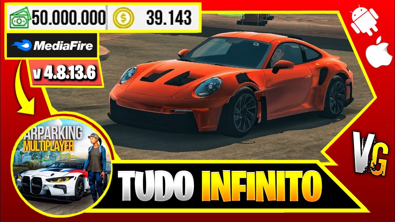 🔥CAR PARKING MULTIPLAYER APK MOD DINHEIRO INFINITO VERSÃO 4.8.16.5