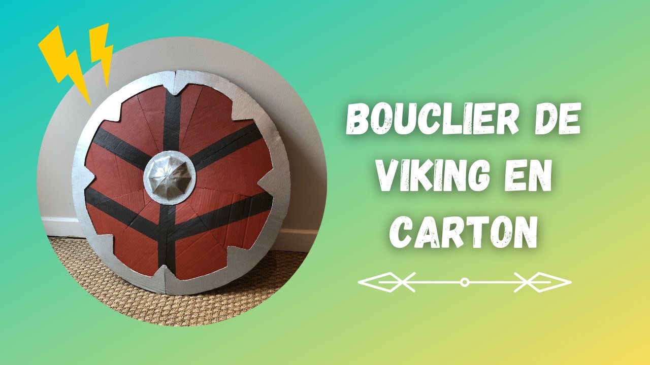 Fabriquer un bouclier de viking en carton ! YouTube