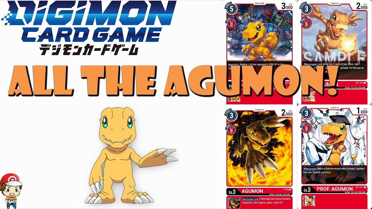 All The Agumon Cards! (New Digimon TC Profile)