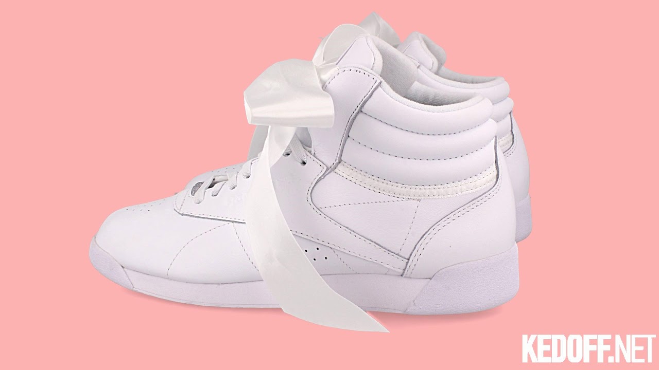 Женские кроссовки Reebok Freestyle Hi Satin Bow CM8903 KEDOFF.NET -ИНТЕРНЕТ МАГАЗИН ОБУВИ