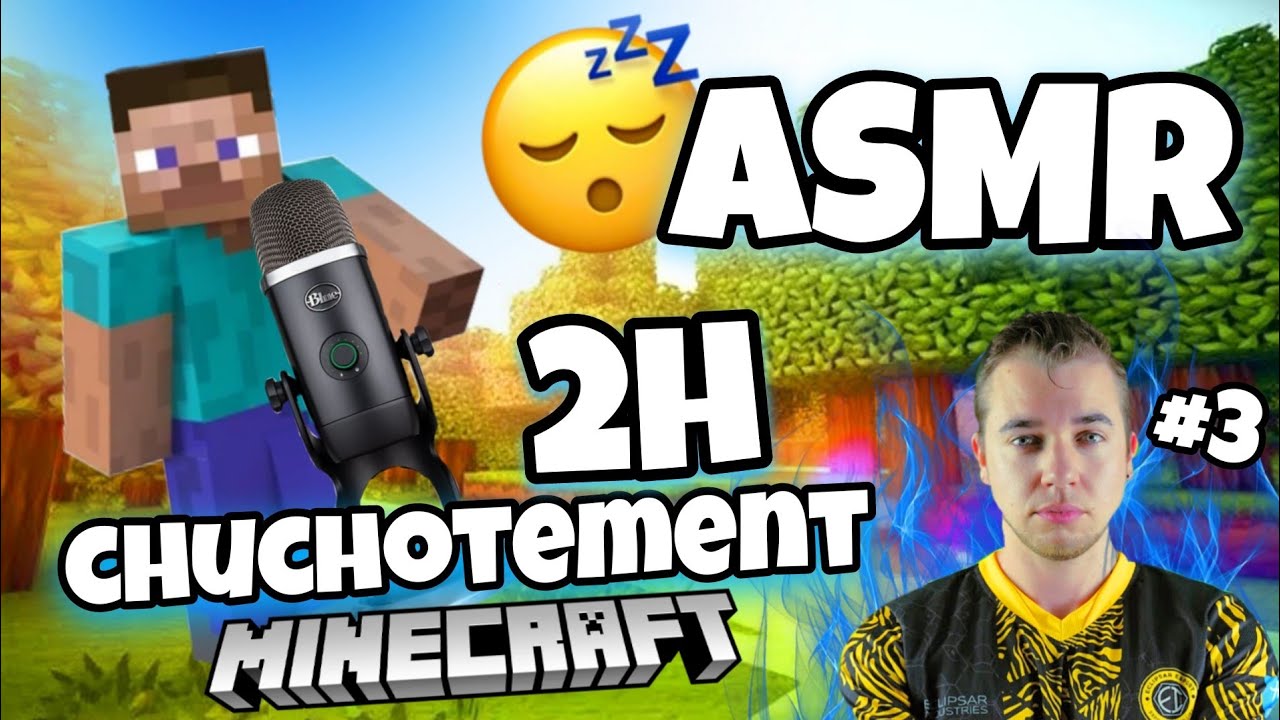 ASMR Français • 2H de CHUCHOTEMENTS INTENSES ET TRES PROCHE DU MICRO sur MINECRAFT 😴(serveur de tom)