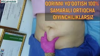 QORINNI YO'QOTISH ENG SAMARALI USUL tes va oson