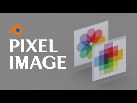 Pixelate any Image in Blender 3D!