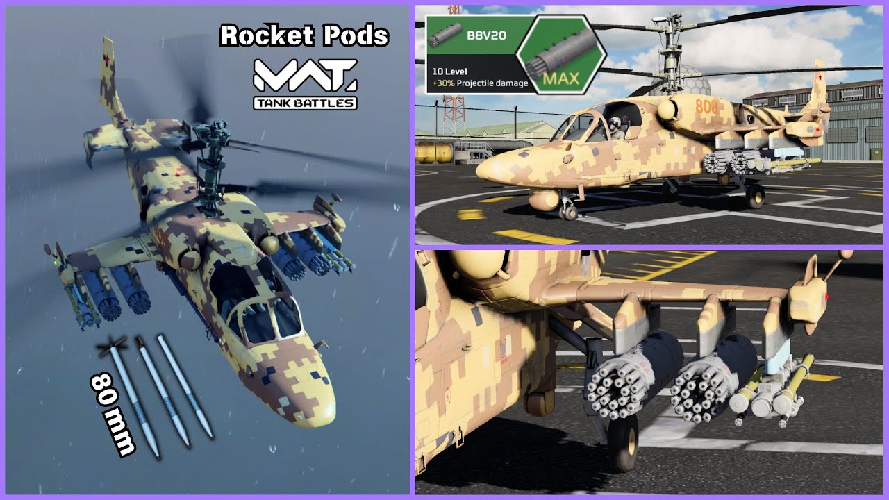 MWT: Tank Battles B8V20 Rocket Pod This Weapon is so Brutal You Won't ...