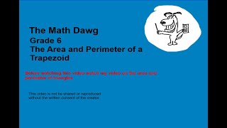 Area and Perimeter of a Trapezoid