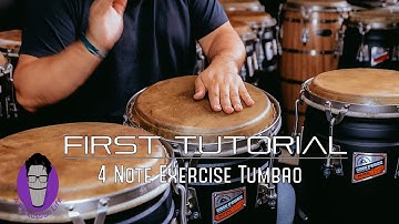 MY FIRST TUTORIAL ON MY CONGAS | Easy 4 Note Exercise Tumbao on Congas