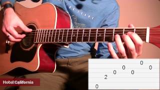 How To Play Hotel California (Eagles): Guitar Tab Lesson TCDG