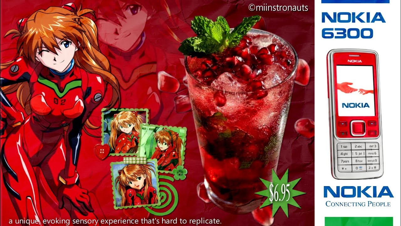 🍃 perfect pomegranate | NOKIA 6300 liquid DnB / jungle video game mix ❤️