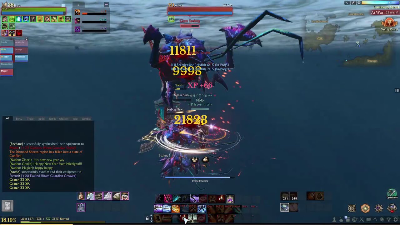 Happy New Years Eve Party on Archage! - YouTube