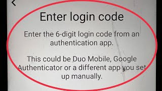 Instagram Fix Enter login code from authentication app