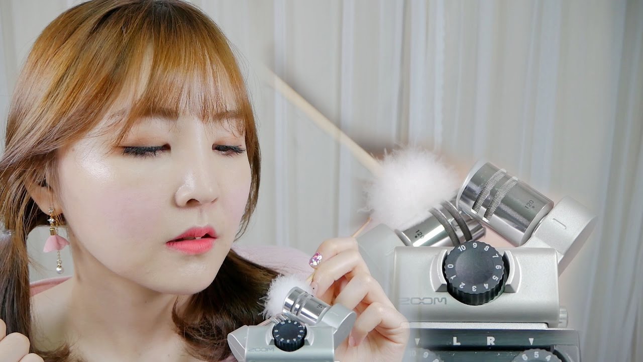 🌼솜털귀청소와 수다 ASMR｜NO TALKING 28:33~｜Ear ear cleaning & Whispering