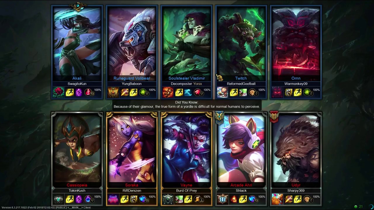 League of Legends - Soraka/Vayne vs. Twitch/Ornn