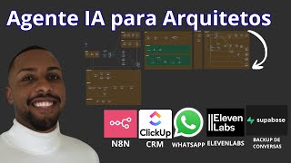 Automação para Arquitetos Agente IA + Clickup CRM + ElevenLabs + N8N + Supabase