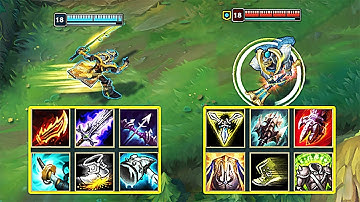 MASTER YI vs JAX FULL BUILD FIGHTS