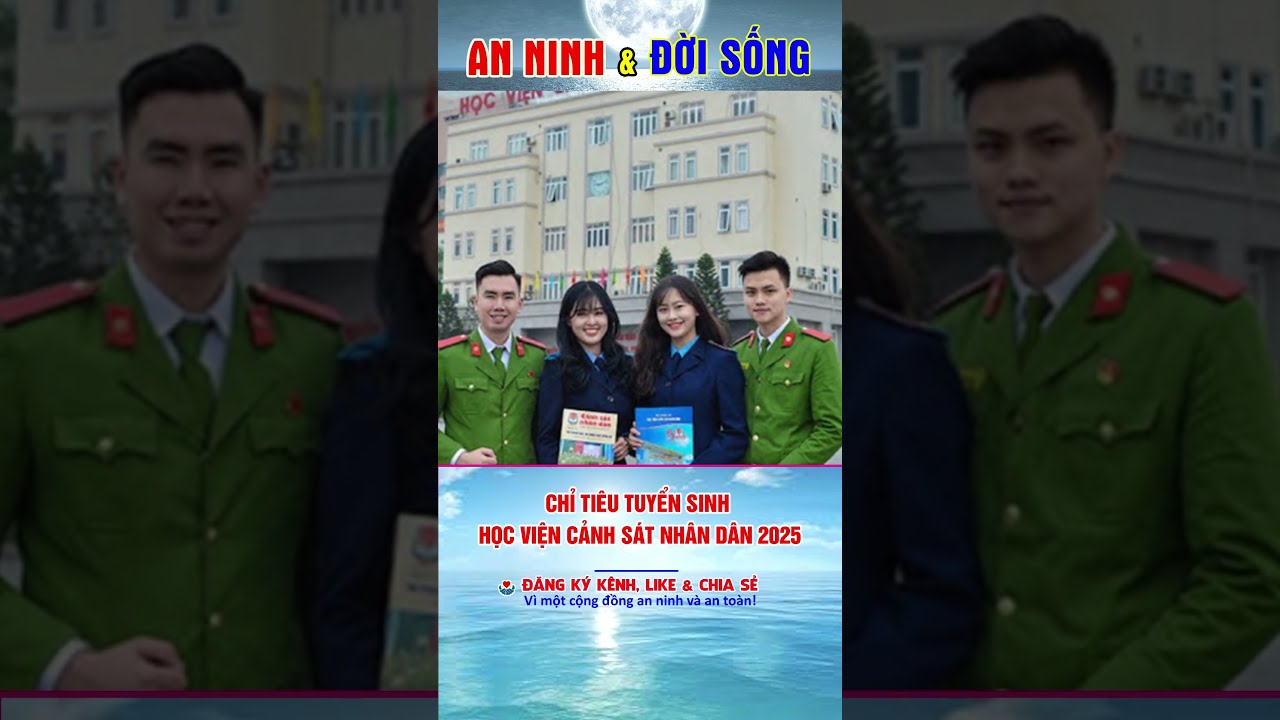 Chỉ Tiêu Tuyển Sinh Học Viện Cảnh Sát Nhân Dân 2025 - youtube