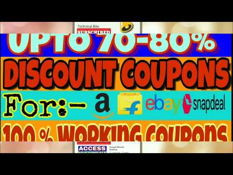 Discount Coupons For Shopping || Amazon, Flipkart, Ebay, Myntra etc.