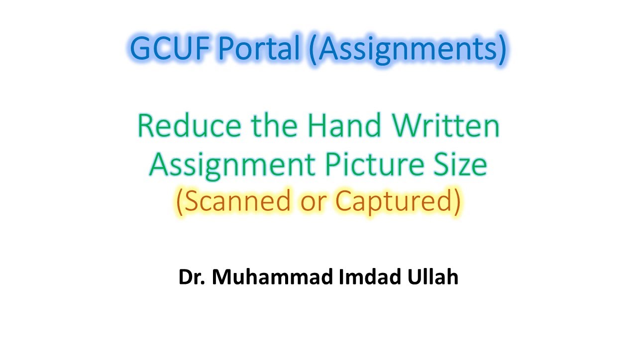 gcuf assignment title page