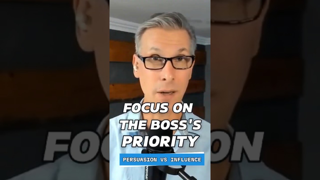 When selling - align to the agenda of your target's boss