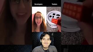 Developers vs. Testers 🤣😂 #funny #memes #funnyvideos #shorts