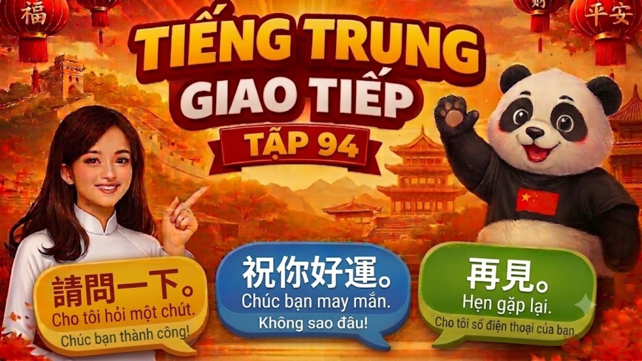 Đi Trung Quốc Mà Không Biết 50 Câu Này? Bạn Sẽ Phải Hối Hận: Tiếng Trung Giao Tiếp Tập 94