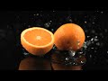 Freedio orange splash slow motion royalty free stock footage