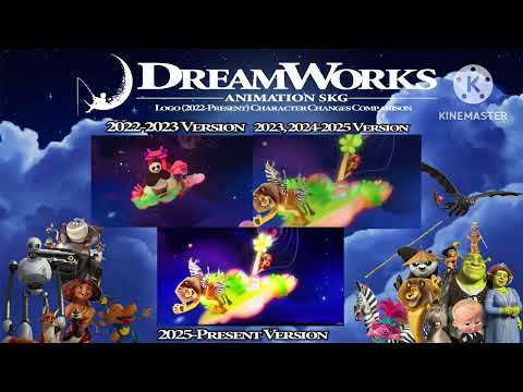 DreamWorks Animation (2022-Present) Logo Character Changes Comparison
