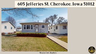 House SOLD! 605 Jefferies St. Cherokee, Iowa 51012