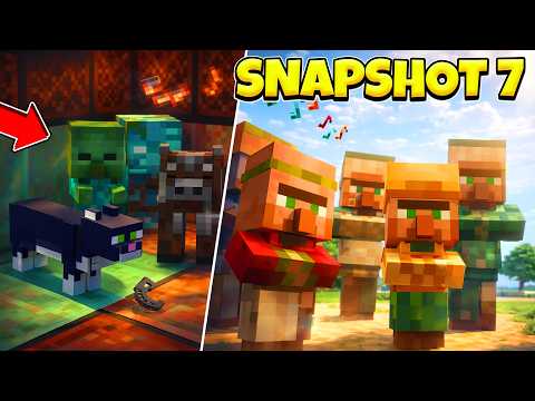 Minecraft 26.1 Snapshot 7: Baby Villagers, Zombies, Piglins & New Mob Sounds!