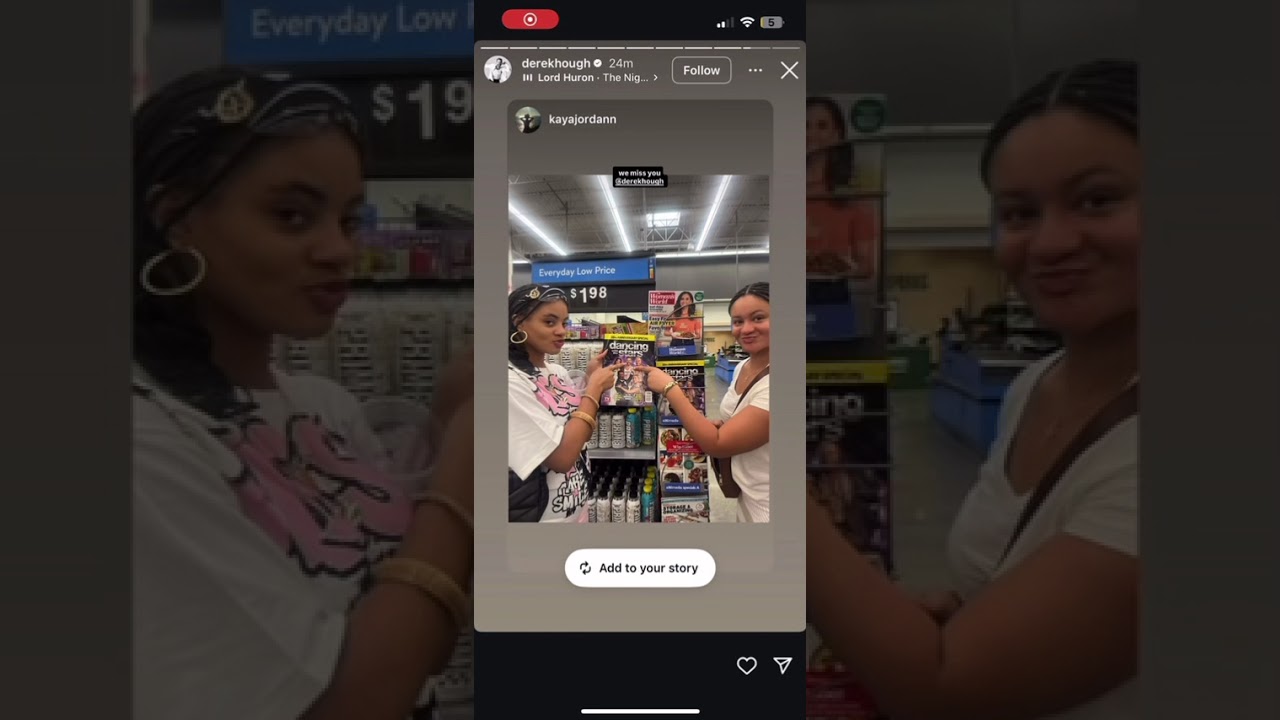 ￼When Derek Huff reposted me & my bestie on his story 😁 