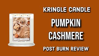 KRINGLE CANDLE Pumpkin Cashmere Post Burn Review